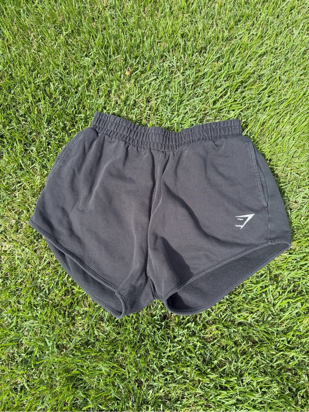 Gymshark Black Women's Running Shorts with Logo